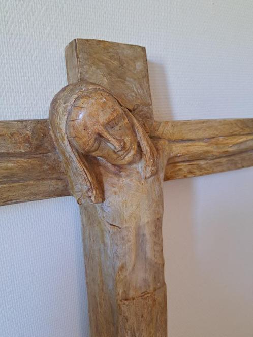Kruisbeeld Datum 1934 Gesigneerd Belgisch Kunstkunstenaar, Antiek en Kunst, Antiek | Religieuze voorwerpen, Ophalen