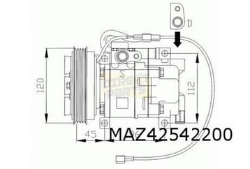 Mazda 323 BA 10/95-9/98 compressor AC (Panasonic) OES! SA11A