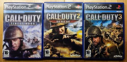 Call of duty Finest Hour 1 +COD Big Red One 2 + COD 3, Consoles de jeu & Jeux vidéo, Jeux | Sony PlayStation 2, Utilisé, Shooter
