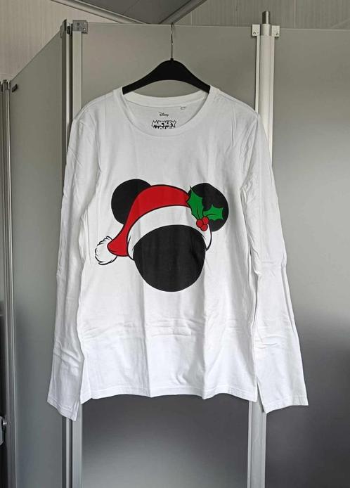 Longsleeve - Wit - Mickey Mouse - Disney - Medium - €4, Vêtements | Femmes, T-shirts, Comme neuf, Taille 38/40 (M), Blanc, Manches longues