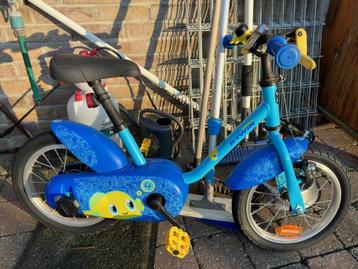 Kinderfiets 14 inch met zijwielen - zo goed als nieuwe fiets