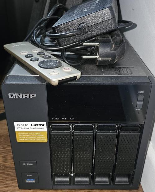 QNAP TS-453A met 4 x 3TB schijven, Informatique & Logiciels, Disques durs, Comme neuf, NAS, Enlèvement ou Envoi