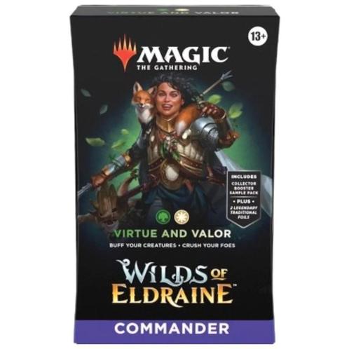 ✅ Wilds of Eldraine Commander Deck: Virtue and Valor ✅, Hobby en Vrije tijd, Verzamelkaartspellen | Magic the Gathering, Booster