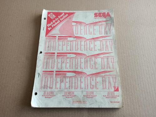 Manual: Sega Independence Day (1996) Flipperkast, Verzamelen, Automaten | Flipperkasten, Flipperkast, Sega, Ophalen of Verzenden