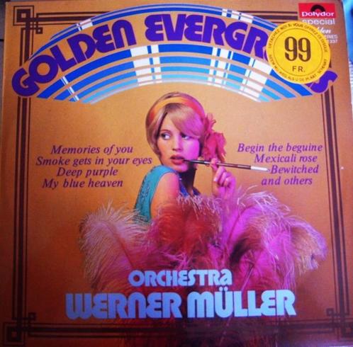 LP- Golden Evergreens -Orchestra Werner Muller, CD & DVD, Vinyles | Pop, Enlèvement ou Envoi