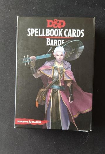 D&D Spellbook Cards Barde FR