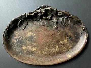 Alban Chambon vide poche bronze art nouveau Bruxellles