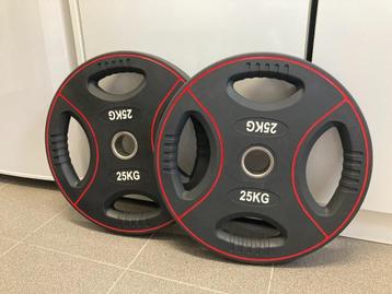 4 x 25KG Halterschijven (Polyurethaan 4-grip, 50mm)