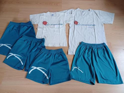 T-shirts en shorts voor turnen op Sint-Lievens, Sports & Fitness, Gymnastique, Utilisé, Collant de gymnastique, Taille enfant de 122 à 140