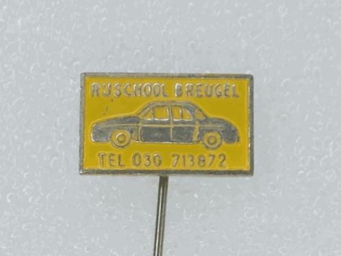 SP1607 Speldje Rijschool Breugel Tel 030 713872, Collections, Broches, Pins & Badges, Utilisé, Enlèvement ou Envoi