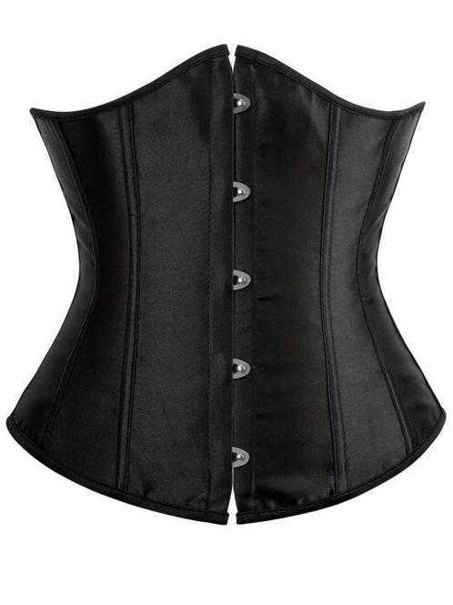 C15 maat 2XL zwart kunstleer onderbuste corset.............., Vêtements | Femmes, Sous-vêtements & Lingerie, Body ou Corset, Noir
