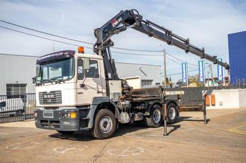 MAN FE 414-6x4-crane/kraan HIAB 40 TON/M -5xHYDR.