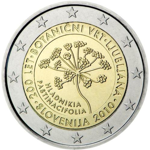 2 euros Slovénie 2010 - Jardins Botaniques (UNC), Timbres & Monnaies, Monnaies | Europe | Monnaies euro, Monnaie en vrac, 2 euros