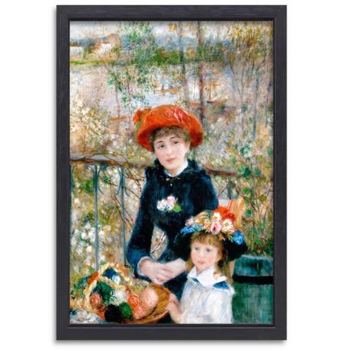 Sur la terrasse - Toile Pierre-Auguste Renoir + cadre de cui, Maison & Meubles, Accessoires pour la Maison | Décorations murale