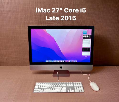 Apple iMac 27” "Core i5" Late 2015, Computers en Software, Apple Desktops, Zo goed als nieuw, iMac, SSD, 3 tot 4 Ghz, 16 GB, Ophalen of Verzenden
