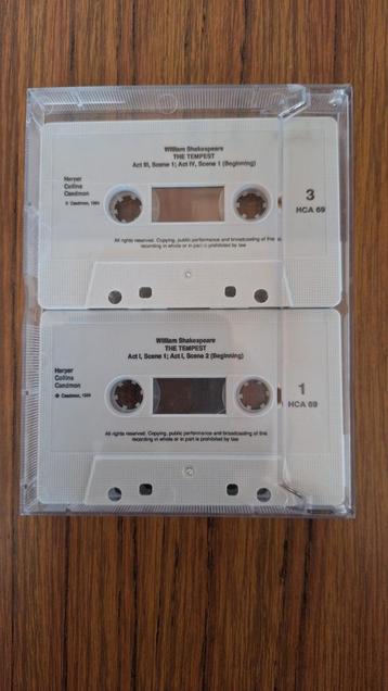 Double cassette audio La Tempête de William Shakespeare. 