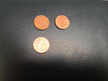Euromunten 1 cent 1999