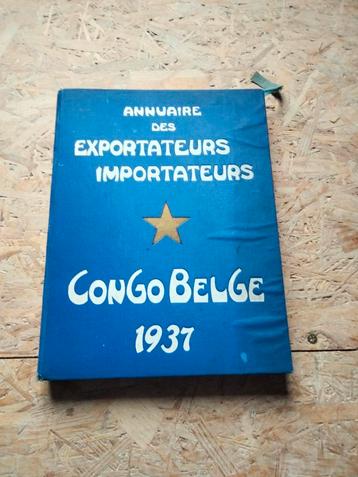 Annuaire des exportateurs importateurs Congo belge 1937