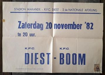 Affiche voetbal KFC Diest - KFC Boom