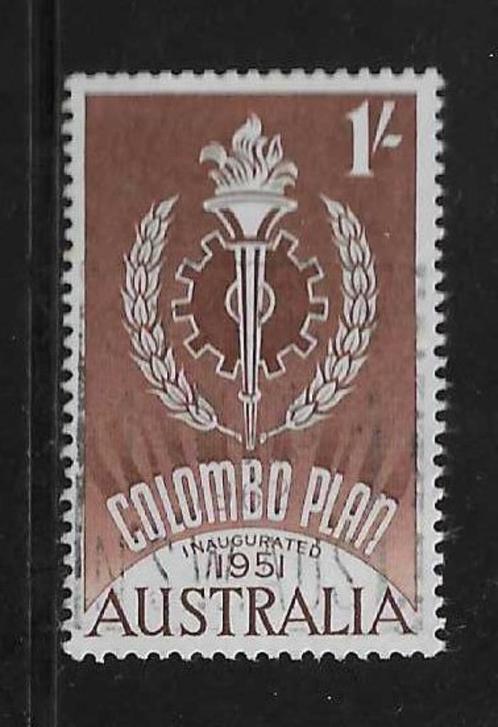 Australië - 1951 - Afgestempeld - Lot Nr. 396 - Colombo Plan, Timbres & Monnaies, Timbres | Océanie, Affranchi, Envoi