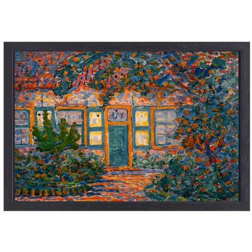 Petite maison au soleil - Toile Piet Mondrian + cadre à pâti, Maison & Meubles, Accessoires pour la Maison | Décorations murale
