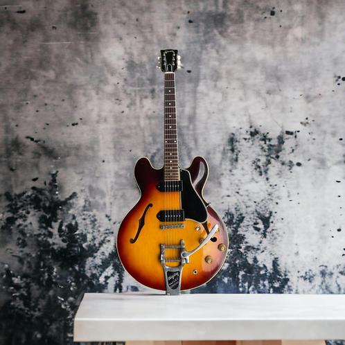1961 Gibson Es-330TD dot neck: factory bigsby, Muziek en Instrumenten, Snaarinstrumenten | Gitaren | Elektrisch, Zo goed als nieuw