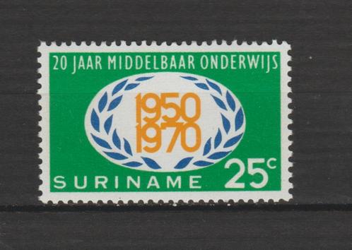 Suriname 1970 20 ans d'enseignement secondaire 30 cents **, Timbres & Monnaies, Timbres | Surinam, Non oblitéré, Envoi