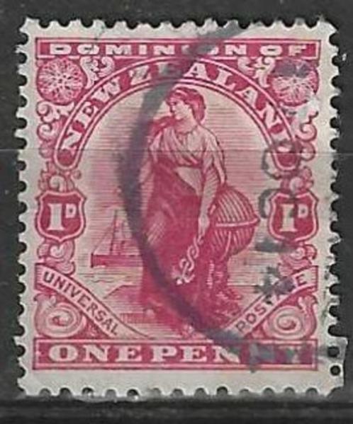 Nieuw Zeeland 1909/1910 - Yvert 136 - Landbouwter - 1 p. (ST, Postzegels en Munten, Postzegels | Oceanië, Gestempeld, Verzenden
