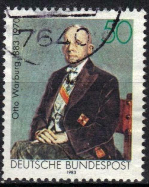 Duitsland Bundespost 1983 - Yvert 1016 - Otto Warburg (ST), Timbres & Monnaies, Timbres | Europe | Allemagne, Affranchi, Envoi