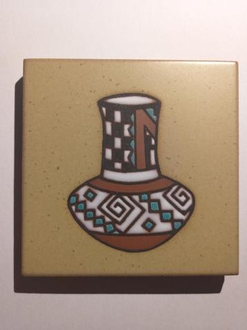Tegel Cleo Teissedre - handgeschilderde keramische tegel