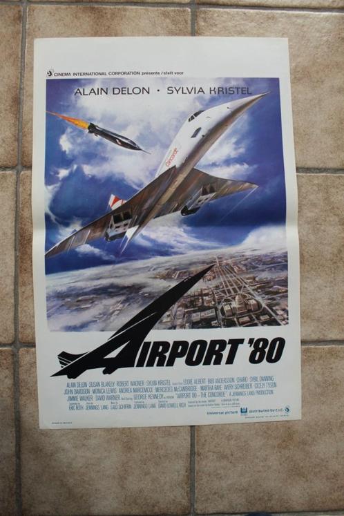 filmaffiche Alain Delon Airport 80 concorde filmposter, Verzamelen, Posters, Zo goed als nieuw, Film en Tv, A1 t/m A3, Rechthoekig Staand