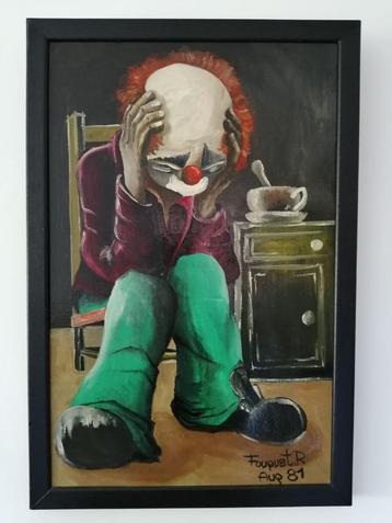 SCHILDERIJ VAN EEN CLOWN