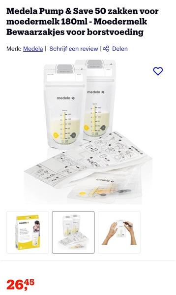 Medela bewaarzakjes voor borstvoeding - 50 stuks (+23 extra)