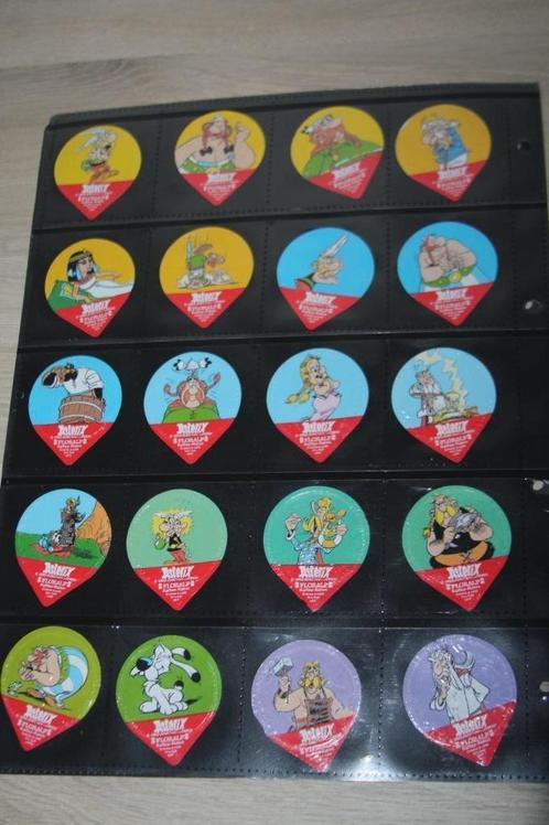 20 Asterix koffieroomdeksels , complete reeks, Verzamelen, Stripfiguren, Zo goed als nieuw, Overige typen, Asterix en Obelix, Ophalen of Verzenden