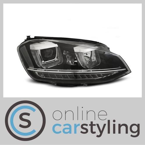 Koplampen VW Golf VII Dynamic LED Zwart, Auto-onderdelen, Verlichting, Volkswagen, Nieuw, Ophalen of Verzenden