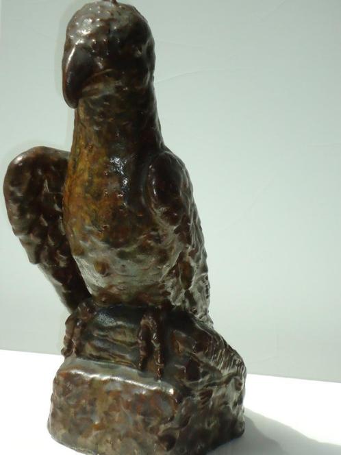 c1930 Francesco BENEDETTI Oiseau terre cuite émaillée, Antiquités & Art, Art | Sculptures & Bois, Enlèvement