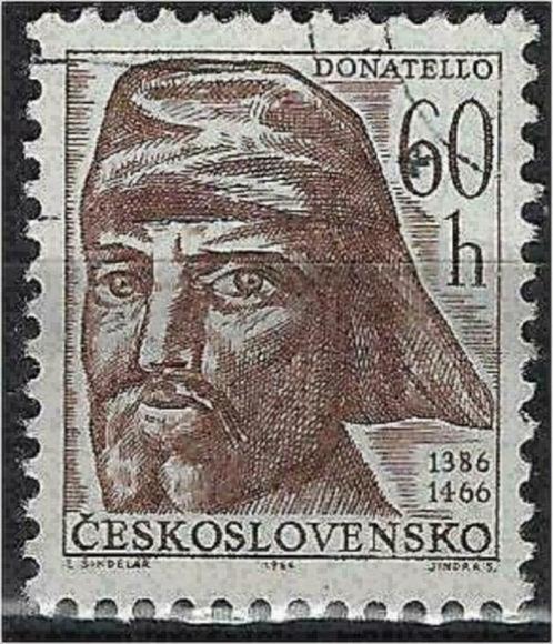 Tsjechoslowakije 1966 - Yvert 1465 - Beroemde personen (ST), Timbres & Monnaies, Timbres | Europe | Autre, Affranchi, Autres pays
