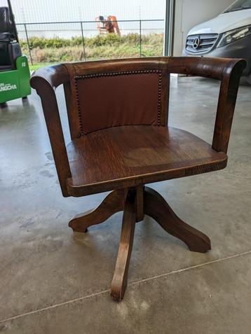 Bureaustoel, captain chair vintage