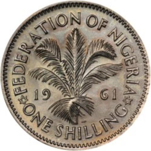 Nigéria 1 shilling 1961, Timbres & Monnaies, Monnaies | Afrique, Monnaie en vrac, Nigeria, Enlèvement ou Envoi