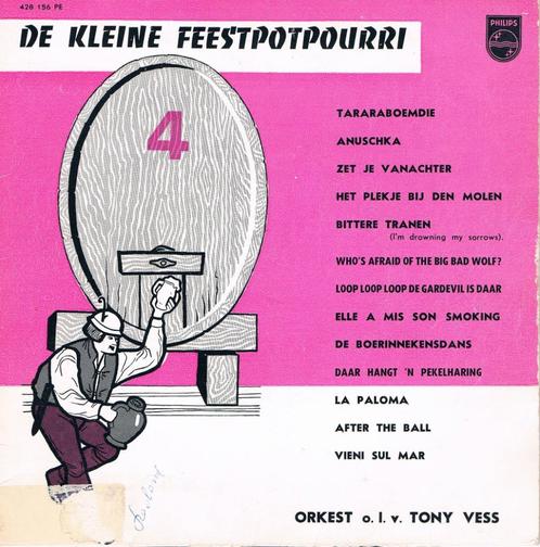 Maxi-single Orkest Tony Vess –De Kleine Feestpotpourri 4, Cd's en Dvd's, Vinyl | Nederlandstalig, Gebruikt, Pop, Overige formaten