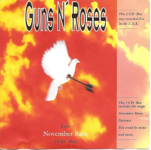 2 cd's - GUNS N' ROSES - November Rain Live, Cd's en Dvd's, Cd's | Hardrock en Metal, Gebruikt, Verzenden