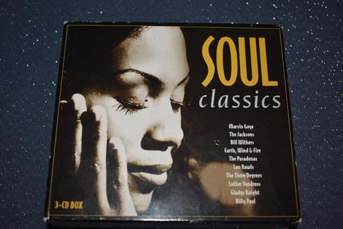 3 - cd BOX met titel : "SOUL" classics, CD & DVD, CD | Pop, 1960 à 1980, Enlèvement ou Envoi