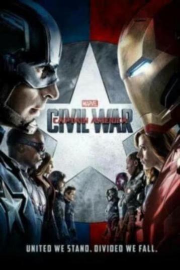 Movie poster Avengers : Civil War