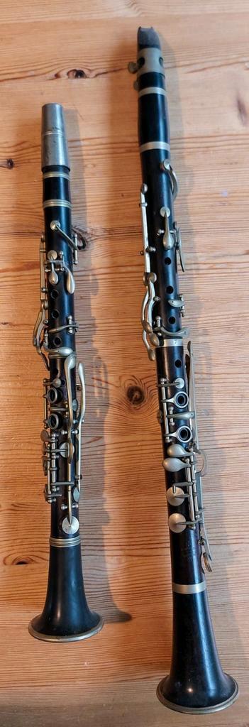 2 standaard klarinetten, Musique & Instruments, Instruments à vent | Clarinettes, Comme neuf, Enlèvement ou Envoi