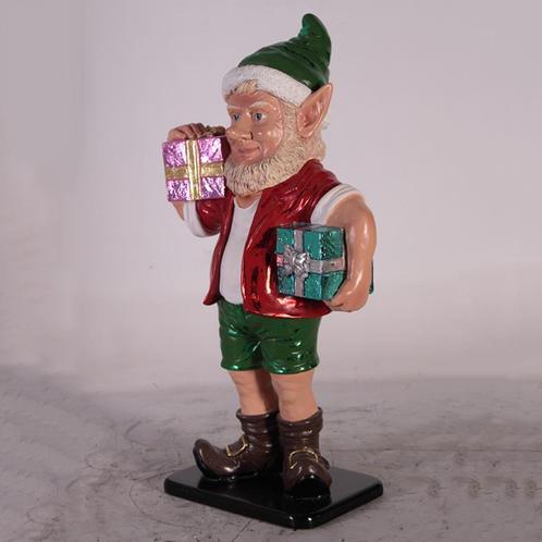 Elfe avec deux cadeaux 3 pieds de haut 92 cm, Divers, Noël, Neuf, Enlèvement ou Envoi