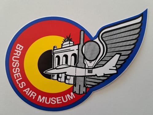 Vintage Sticker Brussels Air Museum - Mooie staat, Verzamelen, Stickers, Zo goed als nieuw, Overige typen, Ophalen of Verzenden