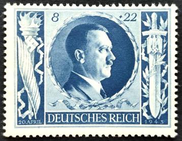 Verjaardagszegel A.Hitler 1943 POSTFRIS
