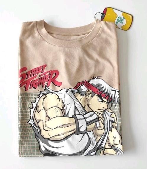 T-shirt Street Fighter (Ryu) - taille L - NEUF, Vêtements | Hommes, T-shirts, Neuf, Taille 52/54 (L), Beige, Enlèvement ou Envoi