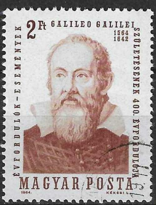 Hongarije 1964 - Yvert 1641 - Galileo Galilei (ST), Timbres & Monnaies, Timbres | Europe | Hongrie, Affranchi, Envoi