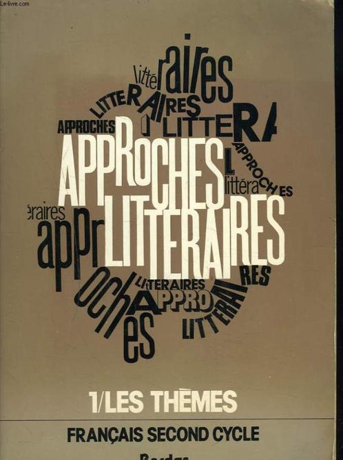 Approches littéraires, Livres, Langue | Français, Utilisé, Non-fiction, Enlèvement ou Envoi
